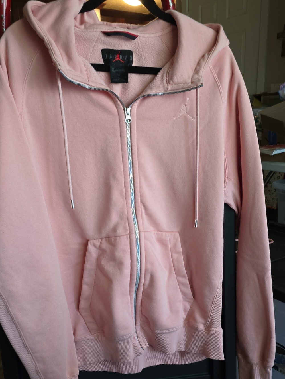 Jordan Women's Pink Zip-Up Hoodie